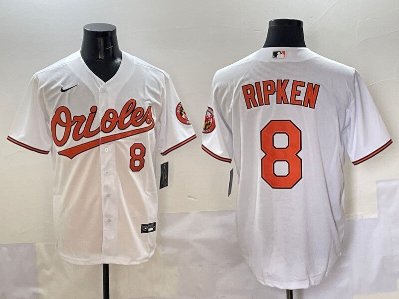 Baltimore Orioles #8 Cal Ripken Orioles Adult Style 1