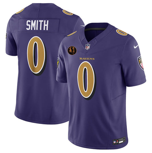Baltimore Ravens #0 Roquan Smith Purple 2025 F.U.S.E. With John Madden