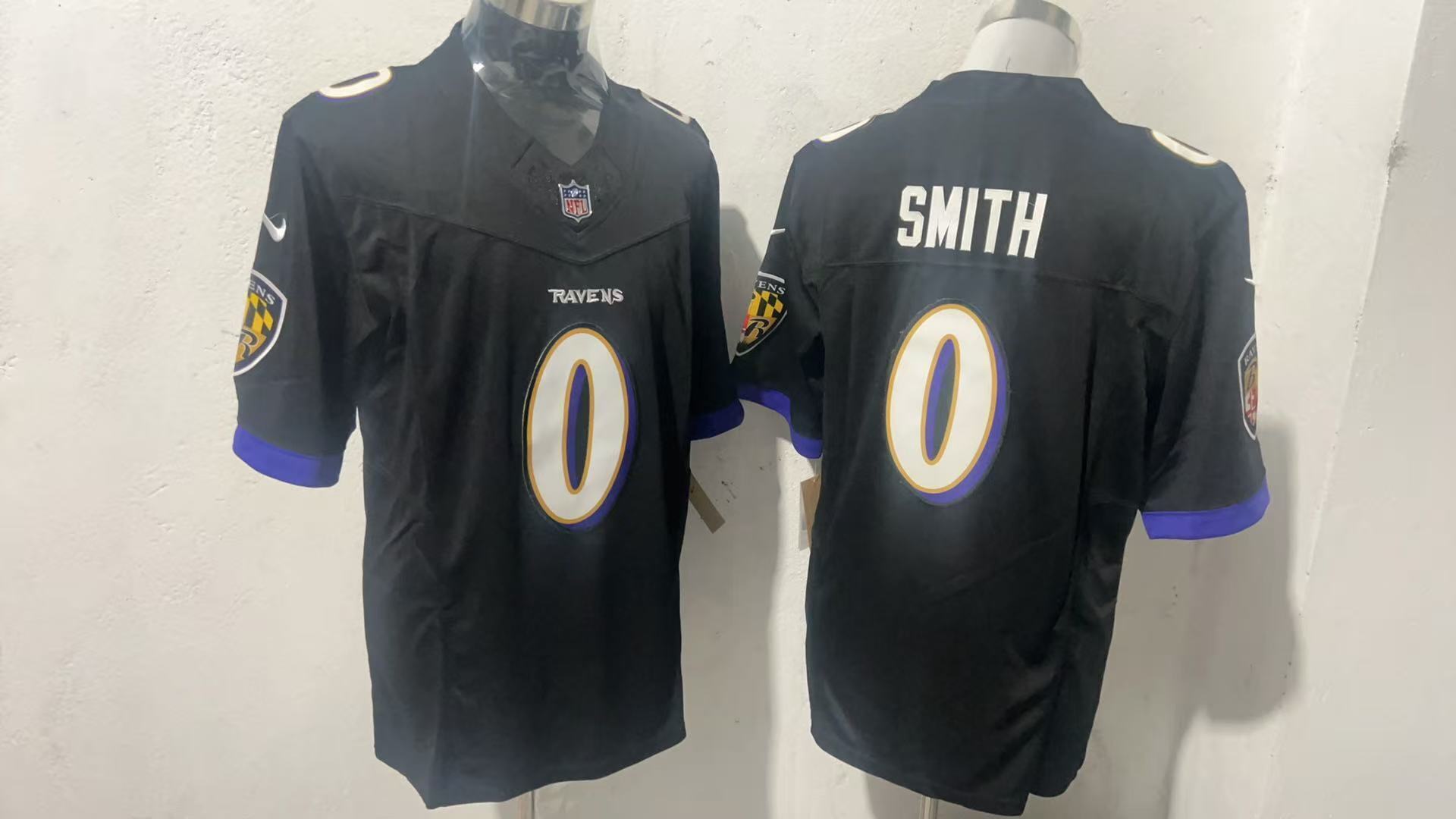 Baltimore Ravens #0 Roquan Smith Style 1