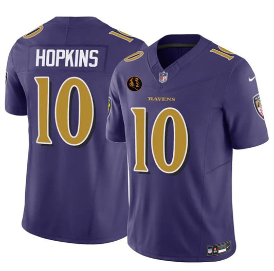 Baltimore Ravens #10 DeAndre Hopkins Purple 2025 F.U.S.E. With John Madden