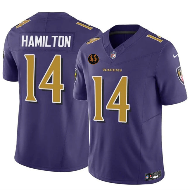 Baltimore Ravens #14 Kyle Hamilton Purple 2025 F.U.S.E. With John Madden Patch Limited