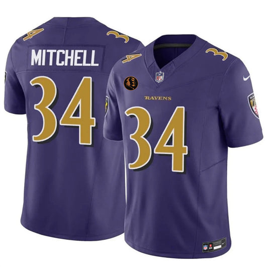 Baltimore Ravens #34 Keaton Mitchell Purple 2025 F.U.S.E. With John Madden