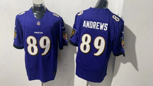 Baltimore Ravens #89 Mark Andrews Style 1