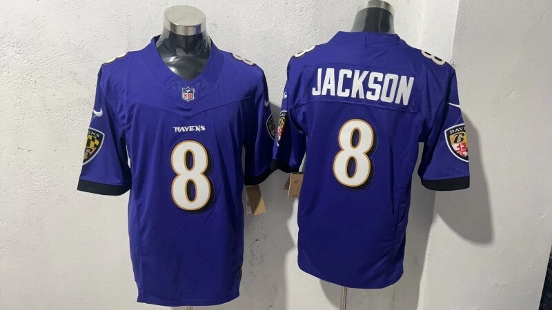 Baltimore Ravens #8 Lamar Jackson Style 3