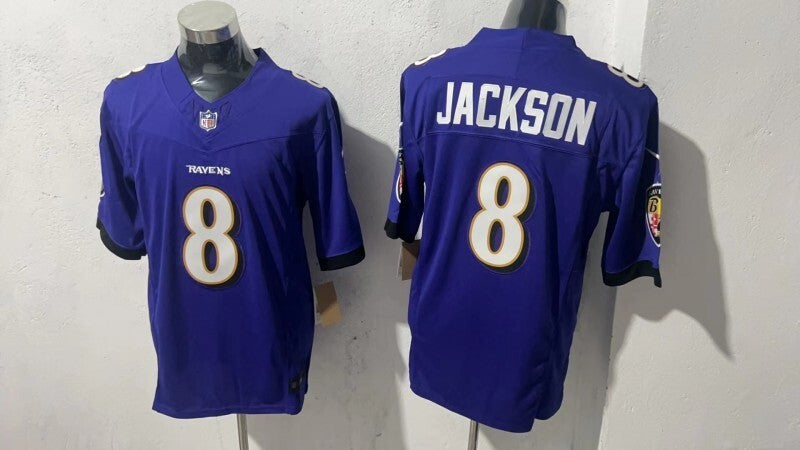 Baltimore Ravens #8 Lamar Jackson Style 4