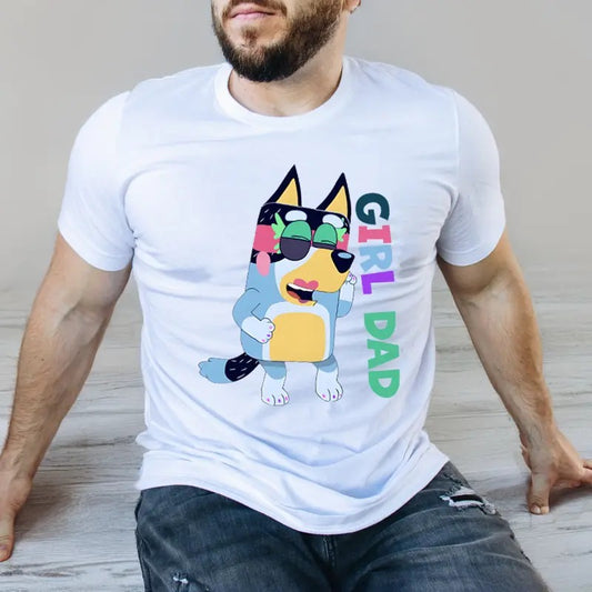 Bandit Girl Dad Shirt Bingo Shirt, Bluey Shirt, Bingo Shirt, Bluey and Bingo, Fathers day shirt, Bingo Heeler, Gift, Gift...