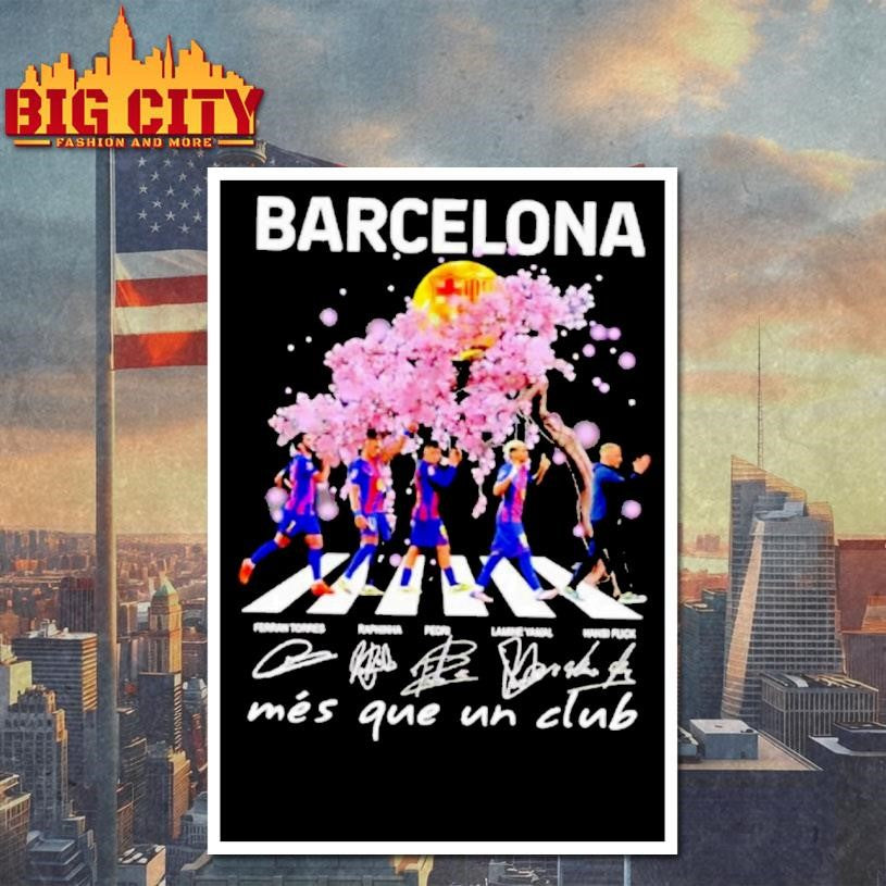 Barcelona Mes Que Un Club Abbey Road Signature Shirt