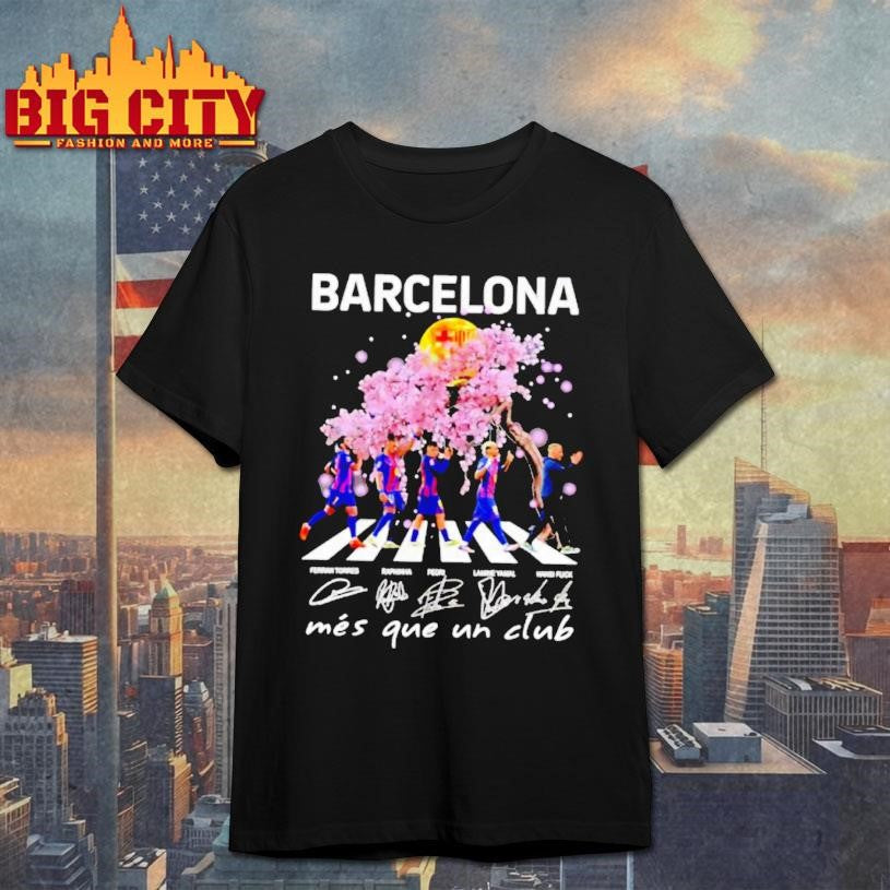 Barcelona Mes Que Un Club Abbey Road Signature Shirt