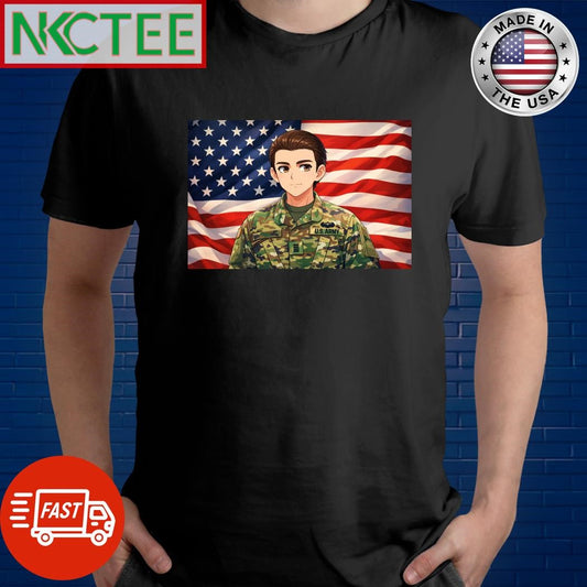 Barron Trump military service anime shirt
