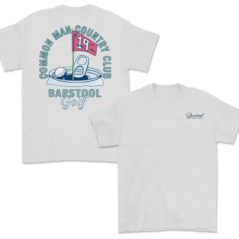 Barst00l Golf Common Man Country Club T-Shirt, Fun 19th Hole Design, Golf T-Shirt, Ideal for Casual Golf Lovers, Graphic...