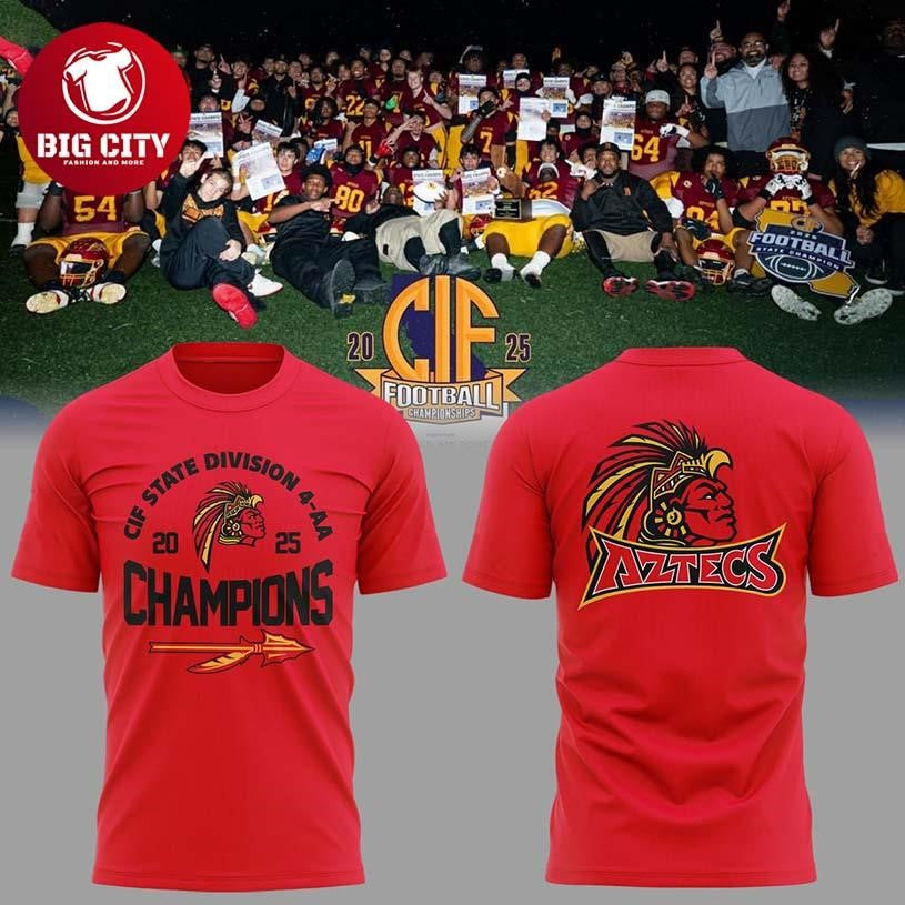 Barstow Aztecs CIF State Division Champions 4-AA 2026 Two Sided Shirt