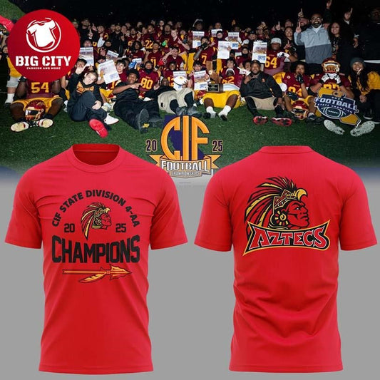 Barstow Aztecs CIF State Division Champions 4-AA 2026 Two Sided Shirt