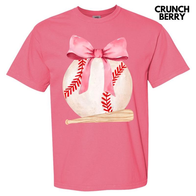 Baseball & Bat Coquette Comfort Colors T-Shirt Hoodie, Sweatshirt | WearSparks.com