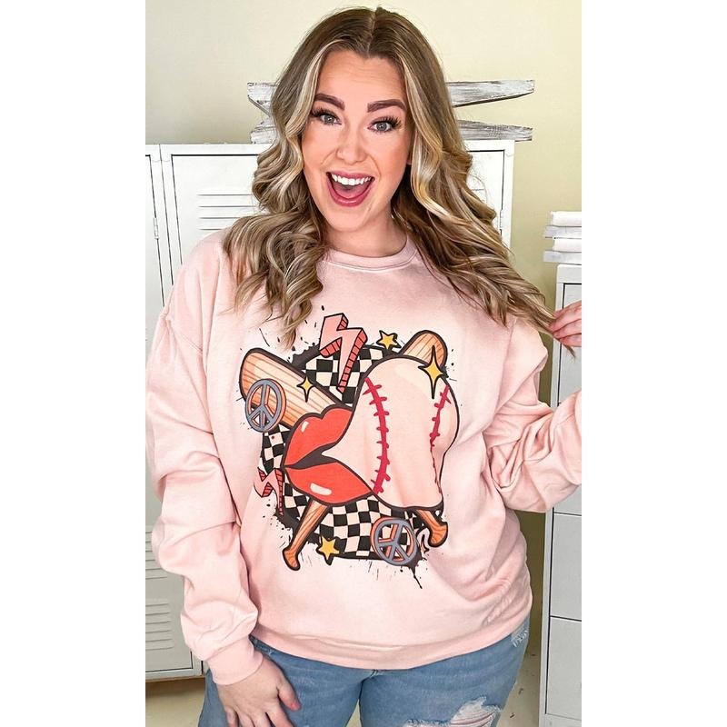 Baseball Bubble Graphic Sweatshirt T-Shirts, Hoodie | WearSparks.com