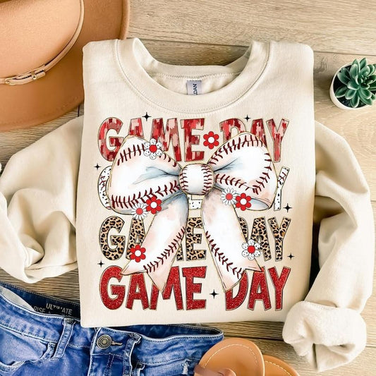 Baseball Coquette Game Day , Retro Baseball Bow , Baseball Mama  , Tis the Season Sweatshirt T-Shirts, Hoodie