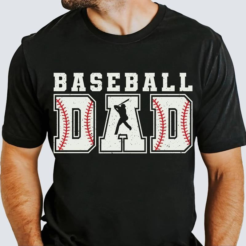 Baseball Dad Shirt for Men Sports Dad Game Day Father's Day Gift Unisex Premium 100% Cotton Hoodie, Sweatshirt