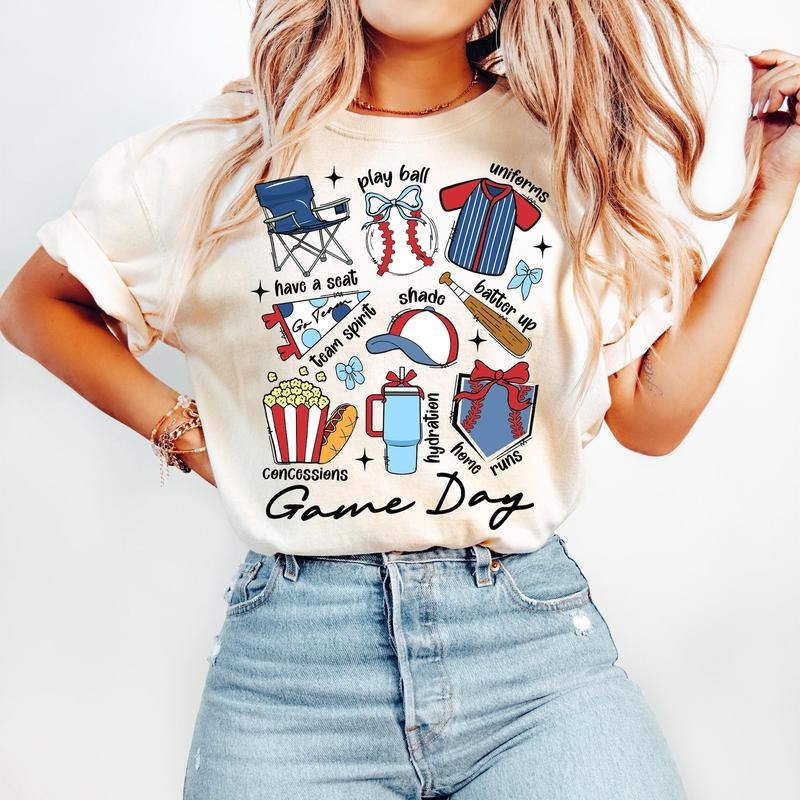 Baseball Game Day T-Shirt, Baseball Bow T-Shirt, Hey Batter Batter Swing, Ballpark Mama Cotton Fabric Hoodie, Sweatshirt