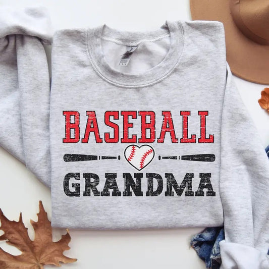 Baseball Grandma Sweatshirt, Ladies Baseball Sweater, Grandma Baseball Sweatshirt, Gift for Baseball Grandma, Grandma...