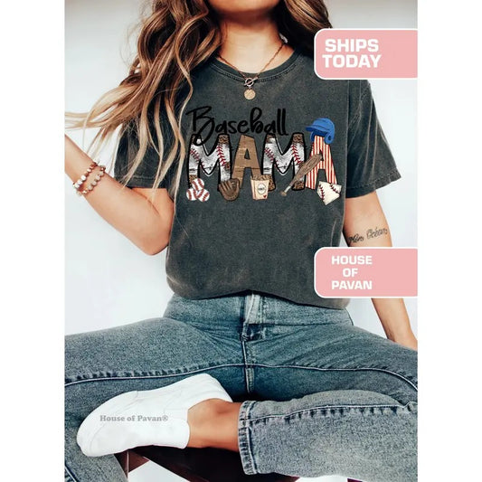 Baseball Mama Tee Baseball Mom Shirt Baseball Shirt For Women Sports Mom Shirt Mothers Day Gift Family Baseball Shirt ...
