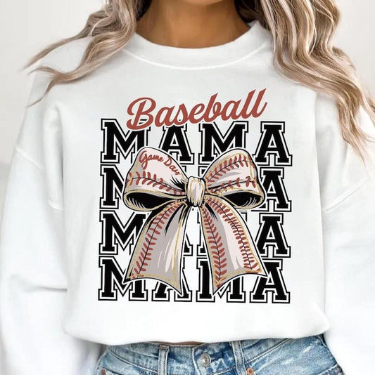 Baseball Mama , Baseball Coquette Bow , Baseball Mom , Retro Baseball , Game Day , Coquette Bow Sports...