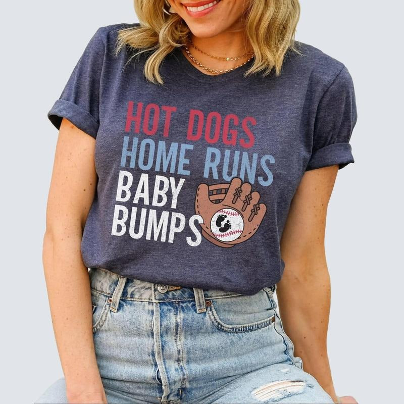 Baseball Pregnancy Announcement Shirt, Game Day Baby Reveal Maternity T-Shirt, Funny Baseball Reveal Tee, Im Pregnant...