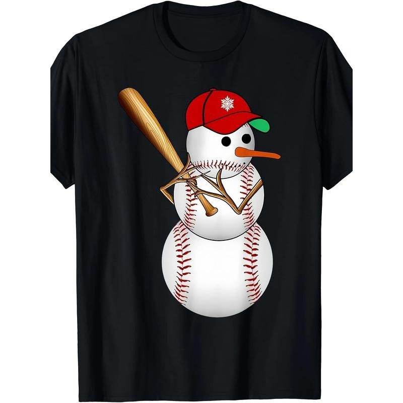 Baseball Snowman Balls Snow Christmas Xmas Gifts Men Leisure And Comfort T-Shirt made in usa Hoodie, Sweatshirt