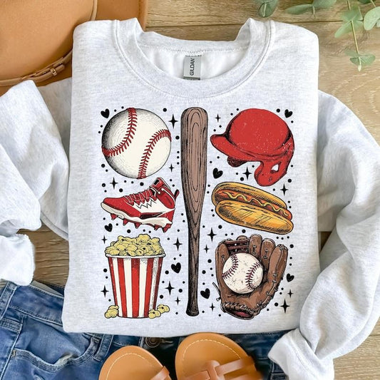 Baseball , Retro Baseball , Game Day , Vintage Baseball , Baseball Mama , Baseball Mom , Hey Batter Batter Sweatshirt...