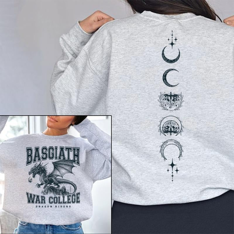 Basgiath Dragon 4 Legs 2 Wings Dragon Sweatshirt, Booktok Crewneck, Vintage Fourth Wing Hoodie, Dragon Rider Tshirt,...