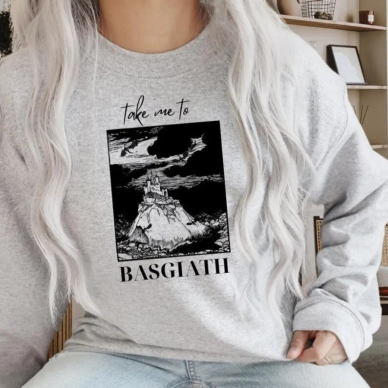 Basgiath Onyx Storm Fourth Wing Sweatshirt, Book Lover Crew,Book Outfit, Book Club Reading, Empryean Hoodie, Librarian,...