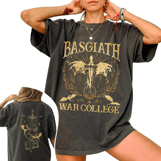 Basgiath War College 2 Sided Comfort Colors Shirt, Fourth Wing Riders Quadrant, Dragon Rider T-Shirt Hoodie, Sweatshirt