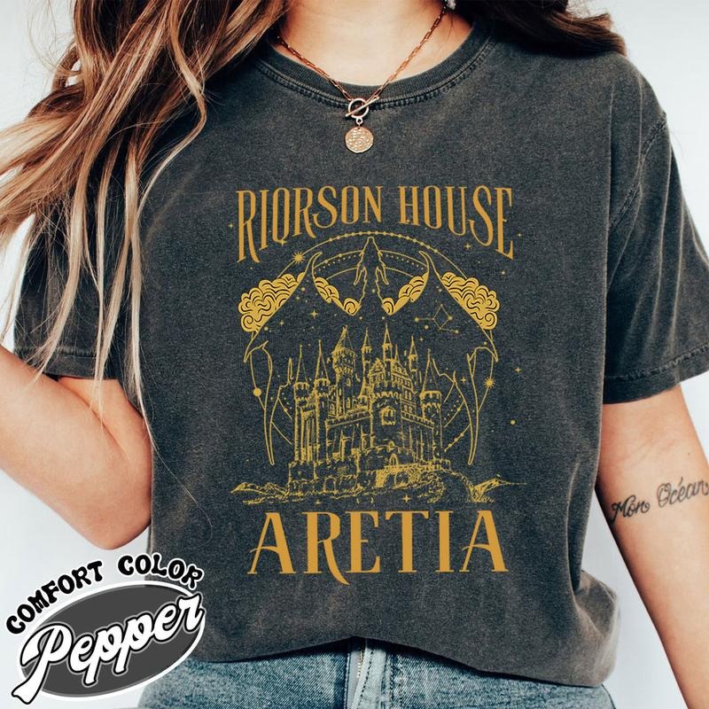 Basgiath War College Comfort Color Shirt, Fourth Wing Shirt, Fourth Wing Merch Riorson, Xaden Riorson House Tee, Bookish...