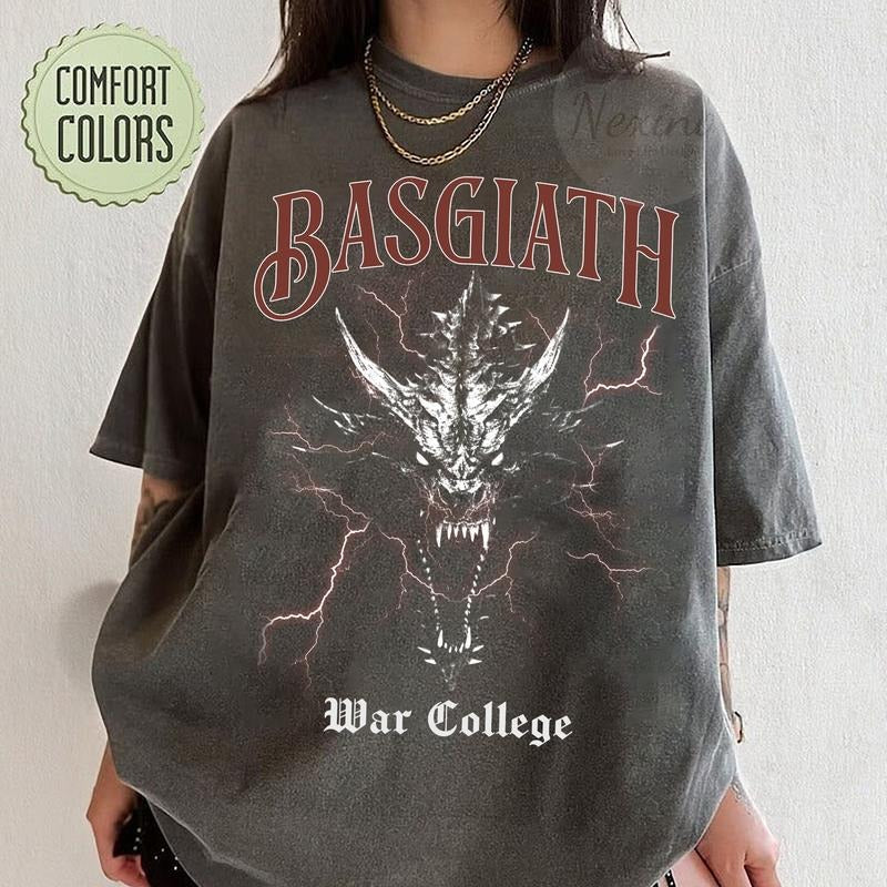 Basgiath War College Dragon Rider Shirt, Basgiath War College tshirt, Fourth Wing Shirt, Dragon Lover Shirt, Bookish...