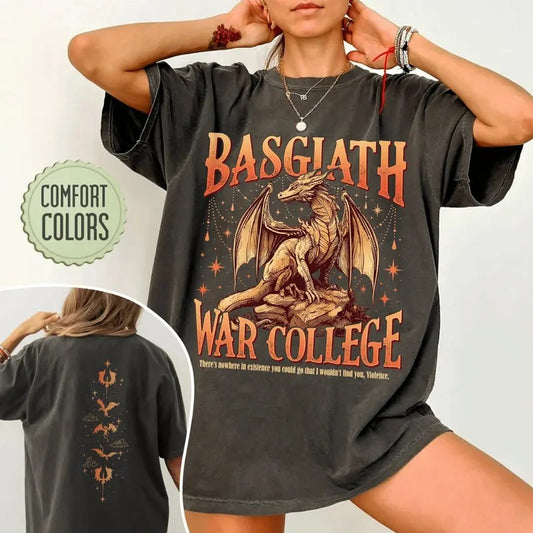 Basgiath War College Fourth Wing T-Shirt, Fourth Wing Fly Or Die Shirt, Dragon Rider Sweatshirt, Iron Flame T-Shirt, Onyx...