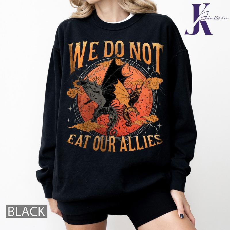Basgiath War College Shirt ,We Do Not Eat Our Allies Comfort Colors Shirt, Fourth Wing Shirt, Die or Fly Shirt, Book...