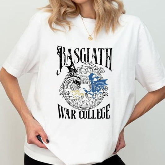 Basgiath War College Shirt, Dragon Rider Tee Shirt, Iron Flame T-Shirt, Fourth Wing Shirt, Bookish Lovers Gifts Hoodie,...