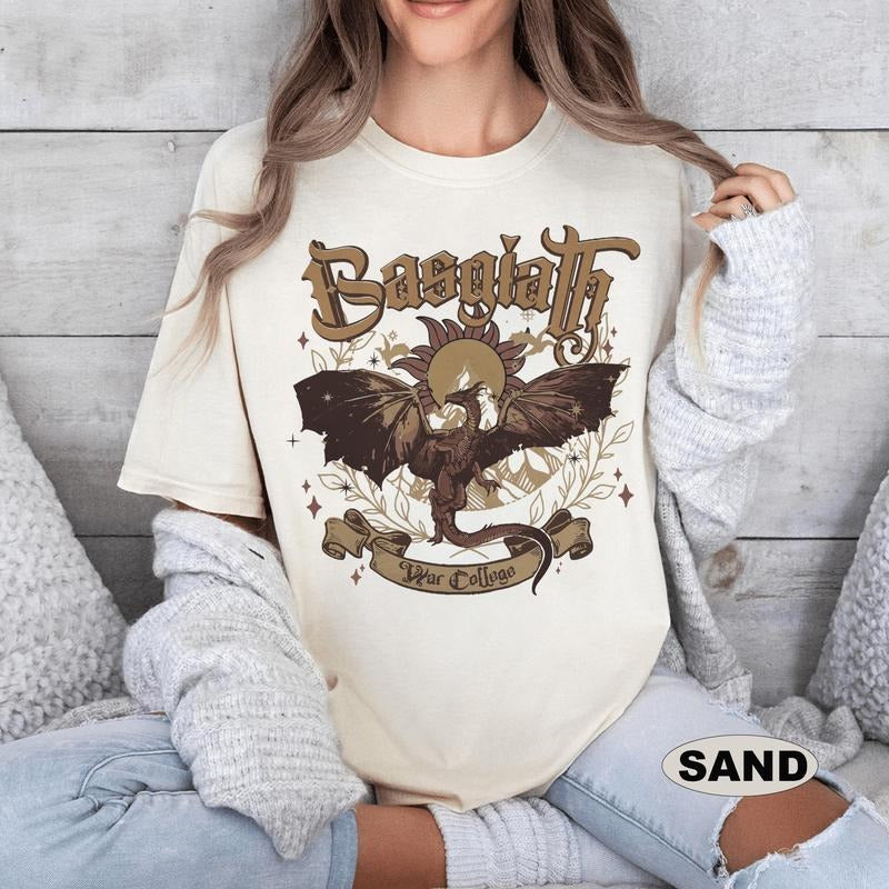 Basgiath War College Shirt, Fourth Wing Shirt, Dragon Ridder Rebecca Yoros Shirt, Fourth Wing Violet Sorrengail  Bookish...