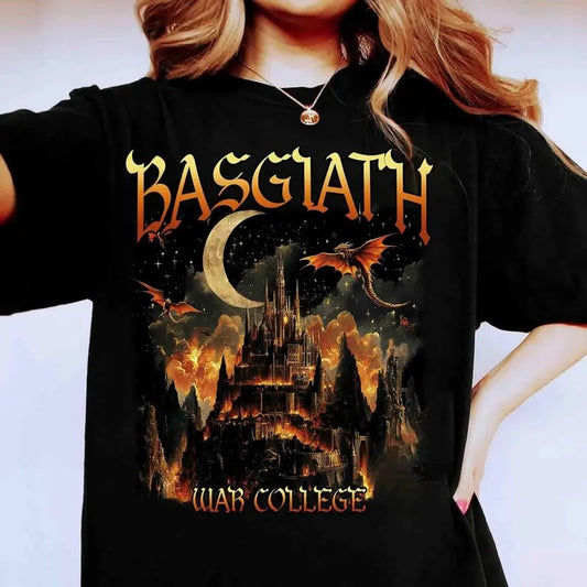 Basgiath War College Shirt, Fourth Wing Shirt, Dragon Rider Shirt, Fourth Wing Riders Quadrant,Trendy Book Merch,Bookish...