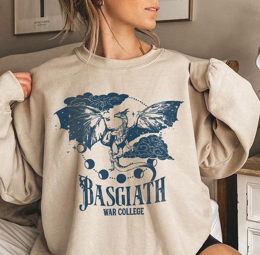 Basgiath War College Sweater, Fourth Wing Series T-Shirt, Dragon Rider Tee, The Empyrean Series Shirt, Wing Leader Tee...