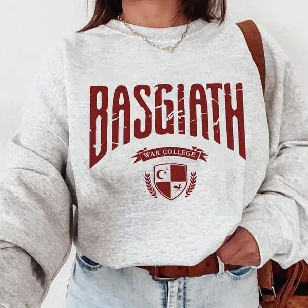 Basgiath War College Sweatshirt  Fourth Wing , Dragon Rider Sweater Bookish T-Shirts, Hoodie | WearSparks.com