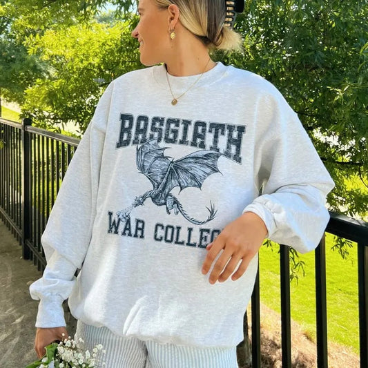 Basgiath War College Sweatshirt Fourth Wing Dragon Rider Violet Sorrengail T-Shirts, Hoodie | WearSparks.com
