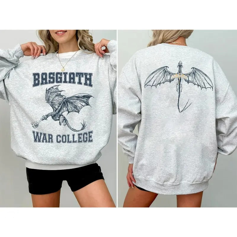 Basgiath War College Sweatshirt, Fourth Wing Comfort Sweatshirt, Fly or Die, Fourth Wing Riders Quadrant Sweatshirt,...