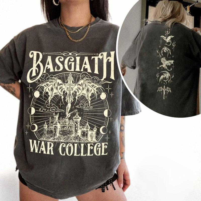 Basgiath War College T-Shirt, Fourth Wing Inspired Shirt, The Empyrean Series Sweatshirt, Dragon Rider Sweater, Riders...