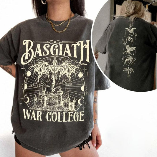 Basgiath War College T-Shirt, Fourth Wing Inspired Shirt, The Empyrean Series Sweatshirt, Dragon Rider Sweater, Riders...