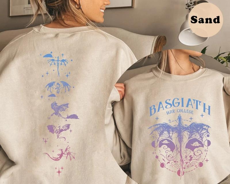 Basgiath War College T-Shirt, Fourth Wing Series Sweatshirt, The Empyrean Series Tee Shirt, Violet Xaden Fantasy Bookish...