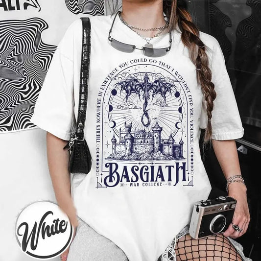 Basgiath War College T-Shirt, Nowhere in Existence Violence, Dragon Riders Shirt, Riders Quadrant, Fourth Wing...