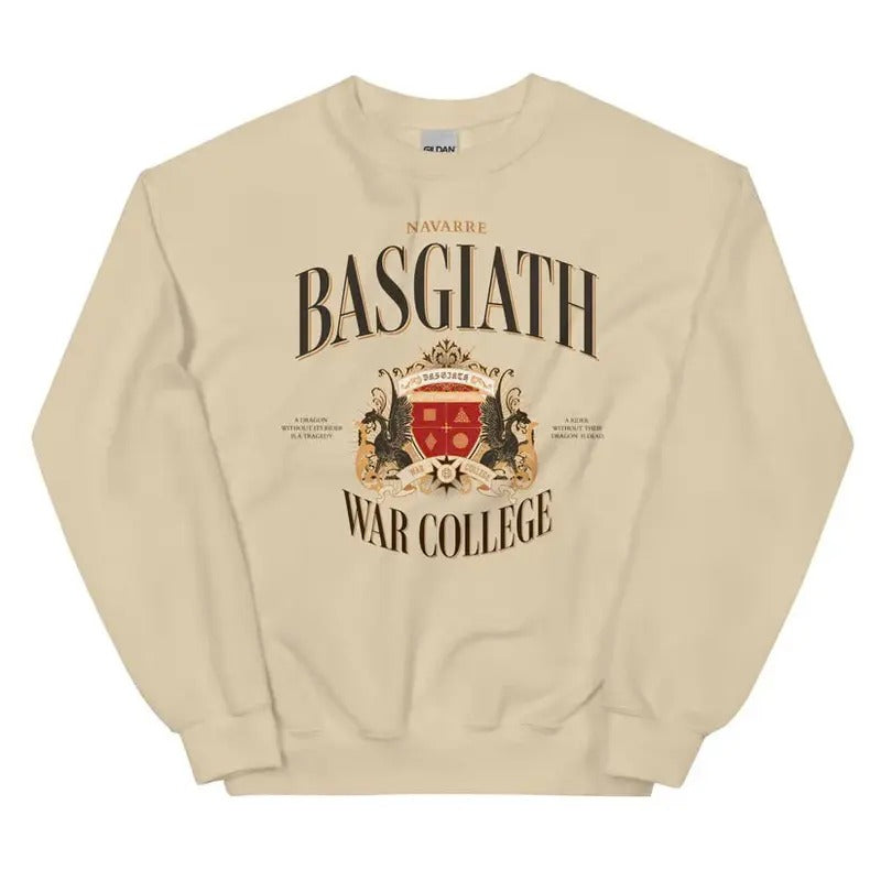 Basgiath War College Vintage Style Sweatshirt Cotton Fabric T-Shirts, Hoodie | WearSparks.com