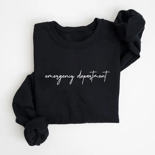 Basic Emergency Department Crewneck, ER Nurse Shirt, Emergency Room Tech Shirt, ER Tech Sweatshirt, Emergency Nurse Tee,...