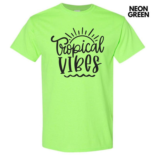Basic Tropical Vibes Gildan Short Sleeve T-Shirt 'NLB' Hoodie, Sweatshirt | WearSparks.com