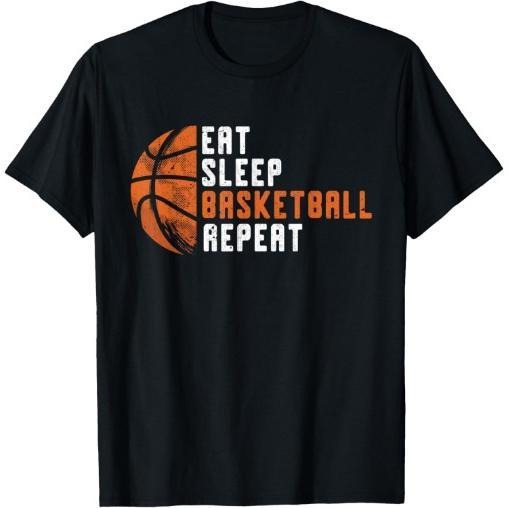 Basketball Coach Eat Sleep Basketball Repeat Basketball T-Shirt Made in USA Hoodie, Sweatshirt | WearSparks.com