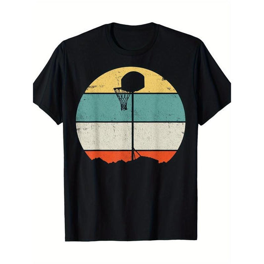 Basketball T-shirt black 100% cotton Made in USA Hoodie, Sweatshirt | WearSparks.com